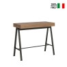 Table console extensible bois avec rallonges 90x40-300cm Banco Oak Vente