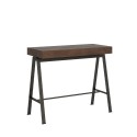 Table Console d'entrée extensible à rallonge bois couleur noyer 90x40-300cm Banco Noix Offre