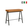 Table console de salle à manger extensible avec rallonges 90x40-300cm bois Banco Fir Vente