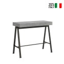 Table console extensible avec rallonges 90x40-300cm gris Banco Premium Concrete Vente