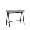 Table console extensible avec rallonges 90x40-300cm gris Banco Premium Concrete Offre