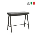 Table console extensible grise avec rallonges 90x40-300cm Banco Evolution Concrete Vente