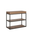 Table console extensible en bois avec rallonges 90x40-196cm Plano Small Oak Offre