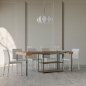 Table console extensible en bois avec rallonges 90x40-196cm Plano Small Oak Remises