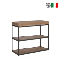 Table console extensible avec rallonges en bois 90x40-196cm Plano Small Premium Oak Vente