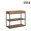 Table console extensible avec rallonges en bois 90x40-300cm Plano Fir Vente