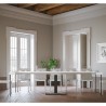 Console table à manger avec rallonges extensible 90x40-300cm bois blanc Capital Catalogue