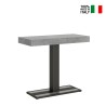 Table console grise avec rallonges extensible 90x40-300cm Capital Concrete Vente