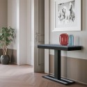 Table console extensible avec rallonges grise 90x40-300cm Capital Evolution Concrete Remises