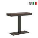 Table console extensible avec rallonges en bois couleur noyer 90x40-300cm Capital Evolution Noix Vente
