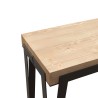 Console en bois avec table d'extérieur extensible 90x40-190cm Dalia Small Nature Réductions