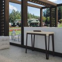 Console en bois avec table d'extérieur extensible 90x40-190cm Dalia Small Nature Choix