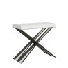 Table console extensible 90x40-196cm bois blanc Diago Small Offre