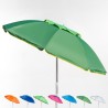 Parasol de plage en aluminium 180 cm coupe-vent et protection UV Corsica 