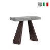 Table console grise extensible 90x40-196cm Diamante Small Premium Concrete Vente