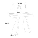 Console extensible table  90x40-300cm Diamante Premium Fir Réductions