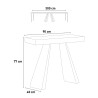 Console extensible table  90x40-300cm Diamante Premium Fir Réductions