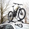 Porte-vélos universel en acier avec antivol pour barres de toit de voiture Pesio Catalogue