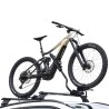 Porte-vélos universel en acier avec antivol pour barres de toit de voiture Pesio Remises