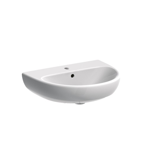 Lavabo suspendu en céramique 60cm pour salle de bain 1 ou 3 trous Geberit Selnova Promotion