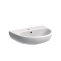 Lavabo suspendu 65 cm en céramique de salle de bain 1 et 3 trous Geberit Selnova Promotion
