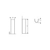 Colonne h71cm pour lavabo suspendu salle de bain design moderne Geberit Selnova Vente