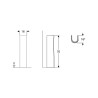 Colonne pour lavabo suspendu design moderne h70 cm Geberit Colibrì Vente