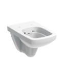 WC suspendu sans bride Rimfree Geberit Selnova pour salle de bain avec évacuation murale Promotion