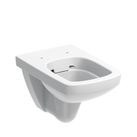 WC suspendu sans bride Rimfree Geberit Selnova pour salle de bain avec évacuation murale Promotion