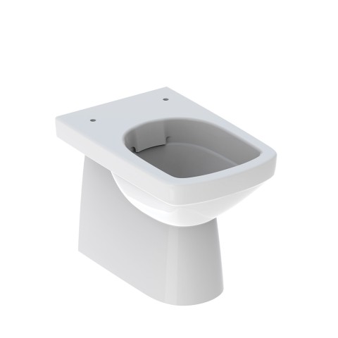 WC toilette au sol, évacuation verticale horizontale, sanitaire Rimfree Geberit Selnova Promotion