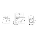 Vase WC à poser avec évacuation verticale sanitaire Geberit Selnova Offre