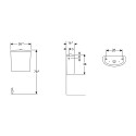 Réservoir WC monobloc à double chasse Geberit Selnova Vente