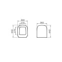 Abattant WC blanc pour toilette S20 VitrA Remises