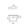 Lavabo salle de bain en céramique, lavabo suspendu 60 cm, sanitaires S20 VitrA Remises