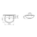 Lavabo 50 cm en céramique pour salle de bain Normus VitrA Remises