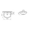 Lavabo 50 cm en céramique pour salle de bain Normus VitrA Remises