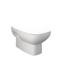 Cuvette WC en céramique suspendue à évacuation murale sanitaires salle de bain River Promotion