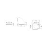 Abattant WC blanc Geberit Selnova pour sanitaires salle de bain Remises