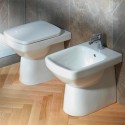 WC toilette au sol, évacuation verticale horizontale, sanitaire Rimfree Geberit Selnova Vente