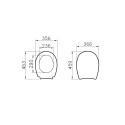 Abattant WC blanc pour toilette Normus VitrA sanitaire salle de bain Catalogue