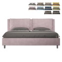 Lit double avec rangement Design moderne Antea 200x200 Réductions
