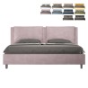 Lit double avec rangement Design moderne Antea 200x200 Réductions