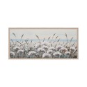 Tableau moderne champ de fleurs peint à la main sur toile avec cadre 65 × 150 cm W717 Remises