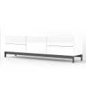 Meuble TV salon 4 tiroirs blanc brillant Metis Living Up Offre