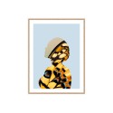 Tableau décoratif moderne photographique femme ailes papillon cadre 30 × 40 cm Unika 0043 Vente