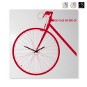 Horloge murale carrée 80x80cm design vélo Bike On Big Promotion