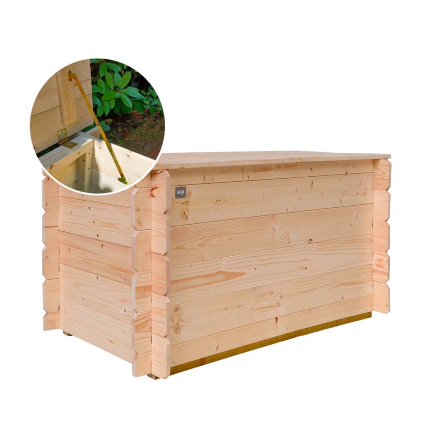 Giove coffre de rangement en bois pour jardin Conteneur 250 Litres