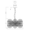 Suspension plafond moderne métal doré disques verre Aster Maytoni Remises