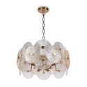 Suspension plafond moderne métal doré disques verre Aster Maytoni Vente