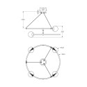 Suspension moderne 4 lumières sphères mates Balance Maytoni Caractéristiques